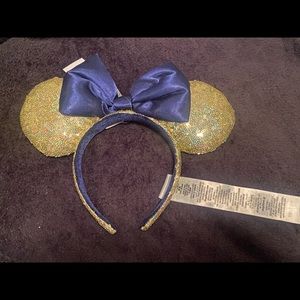Walt Disney World 50th Gold Iridescent Minnie Mouse Ears